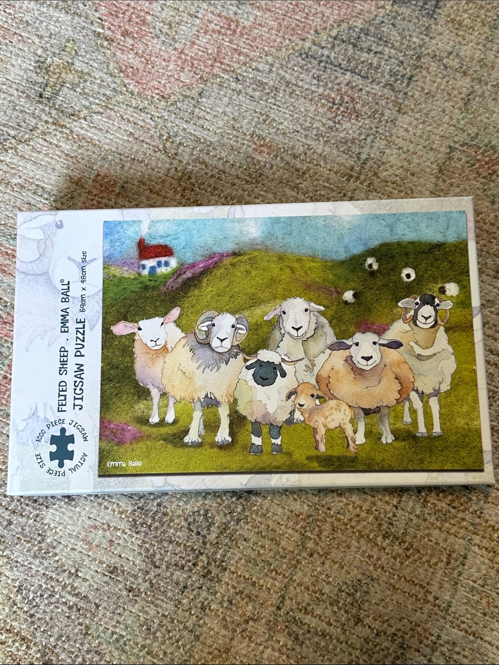 Emma Ball- Felted Sheep 1000 piece Puzzle  *New in box